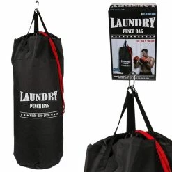 Vente flash 🎉 Totalcadeau Sac à linges en forme de Punching Ball - Sac de frappe ⌛ -Métal Soldes 0702382631161 3