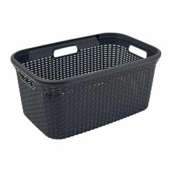 Sortie 👏 Panier à linge Curver Style Hip Anthracite | 45 litres 👏
