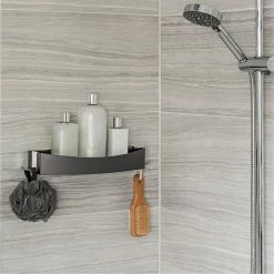 Meilleur prix 🎉 Compactor Etagère de douche réversible ✔️ -Métal Soldes 3370910104745 7