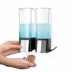 Budget 🎉 Compactor Double distributeur de savon mural 🔔 -Métal Soldes 3370910104783 3