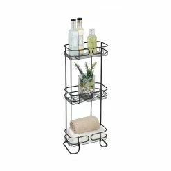Promo 👏 Interdesign Étagère trois niveaux pour salle de bain 🔔 -Métal Soldes 3456851139432 1