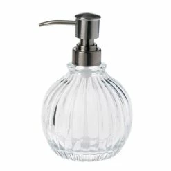 Bon marché 🔥 Spirella Distributeur de savon Verre QUARTZ Tarnsparent 🤩