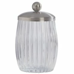 Budget 🔥 Spirella Boite à cotons Verre QUARTZ Transparent 😀