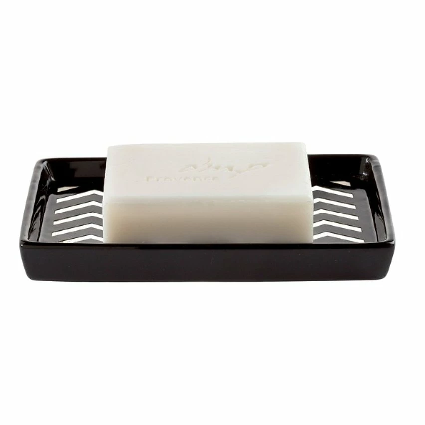 Grosses soldes ❤️ Spirella Porte savon Céramique WAVE Noir & Blanc 🎁 1 Grosses soldes ❤️ Spirella Porte savon Céramique WAVE Noir & Blanc 🎁