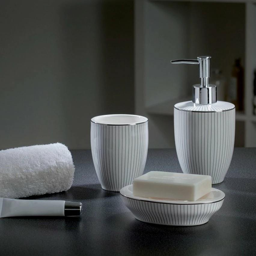 Meilleur prix 🎉 Spirella Distributeur de savon Céramique LIGNE Blanc 🔔 2 Meilleur prix 🎉 Spirella Distributeur de savon Céramique LIGNE Blanc 🔔 – Image 2