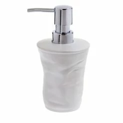 Sortie 💯 Spirella Distributeur de savon Céramique CRACK Blanc 🌟