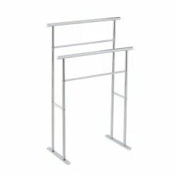 Vente flash 🧨 Spirella Porte serviettes 2 niveaux Acier BRIDGE Chromé 🥰