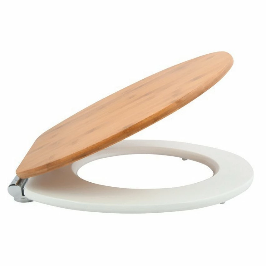 Grosses soldes ✨ Spirella Abattant WC OSLO Bambou & Blanc - Charnières Zinc ❤️ 2 Grosses soldes ✨ Spirella Abattant WC OSLO Bambou & Blanc - Charnières Zinc ❤️ – Image 2