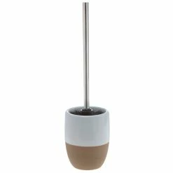 Le moins cher 🎉 Spirella brosse Wc avec support Céramique SIENA Blanc & Beige 🧨