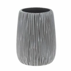 Nouveau 🌟 Spirella Gobelet Polyrésine HOLLIS Gris & Blanc 🥰