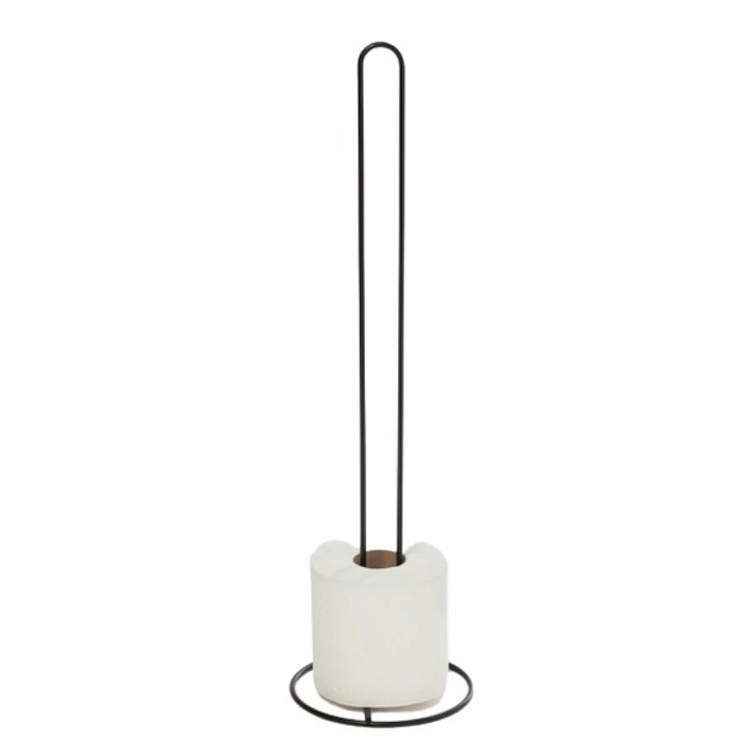 Budget ⭐ Spirella Porte rouleau Papier WC sur pied STOCK Acier Noir Mat 👏 1 Budget ⭐ Spirella Porte rouleau Papier WC sur pied STOCK Acier Noir Mat 👏