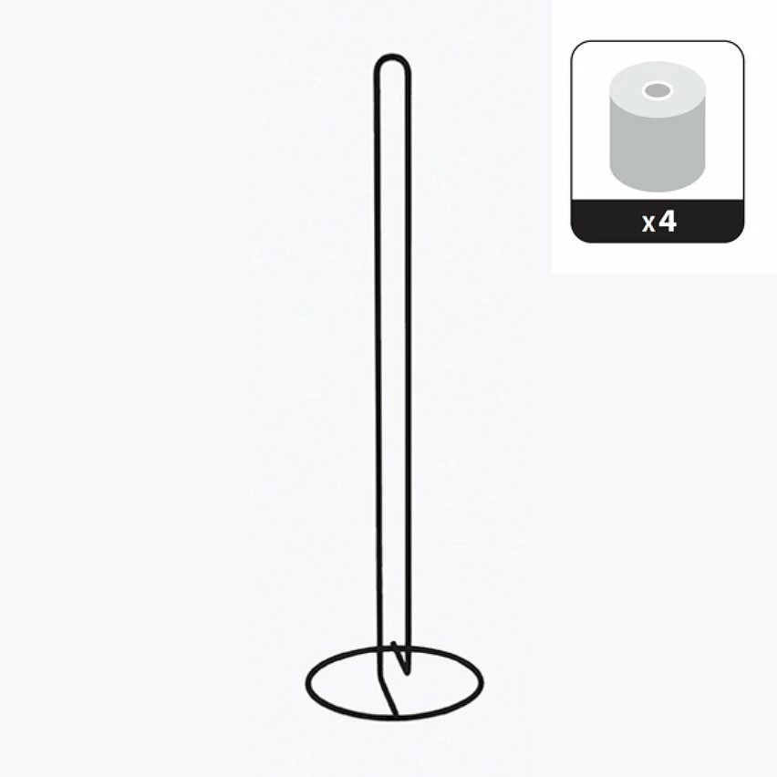 Budget ⭐ Spirella Porte rouleau Papier WC sur pied STOCK Acier Noir Mat 👏 2 Budget ⭐ Spirella Porte rouleau Papier WC sur pied STOCK Acier Noir Mat 👏 – Image 2