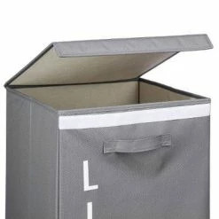 Acheter 🌟 Five Simply smart Panier à linge écriture blanc 👏 11 Acheter 🌟 Five Simply smart Panier à linge écriture blanc 👏 -Métal Soldes 3482731340476 2