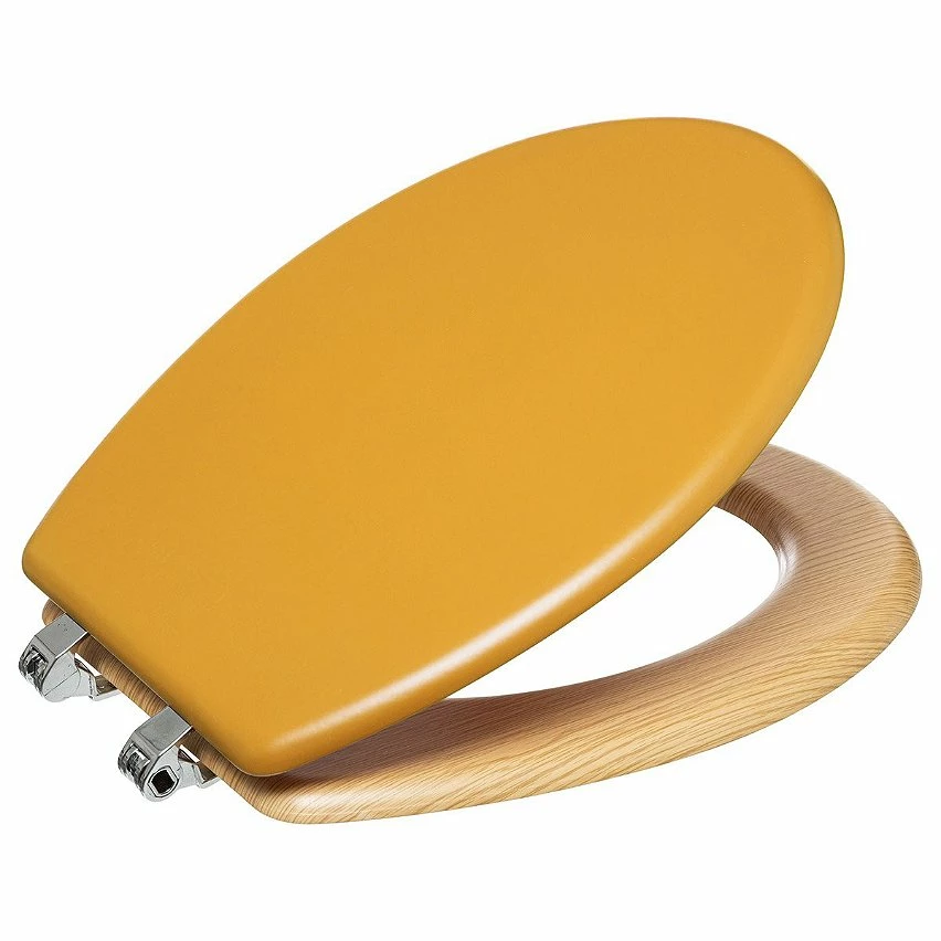 Acheter 👍 Five Simply smart Abattant WC bois zinc Modern moutarde ⌛ 1 Acheter 👍 Five Simply smart Abattant WC bois zinc Modern moutarde ⌛