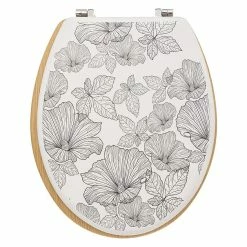 Sortie ❤️ Five Simply smart Abattant WC bois zinc Blackflora 😀 -Métal Soldes 3482731434779 3