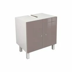 Meilleur prix 🎁 Alo CORAIL Meuble sous-lavabo L 60 cm - Taupe brillant 😉