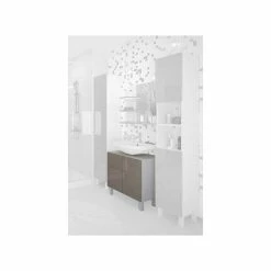 Meilleur prix 🎁 Alo CORAIL Meuble sous-lavabo L 60 cm - Taupe brillant 😉 -Métal Soldes 3519110561273 3