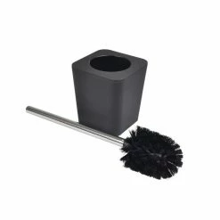 Sortie 🔔 Paris prix Brosse WC Soft Touch "Vitamine" 39cm Noir 🤩 -Métal Soldes 3526780955585 1