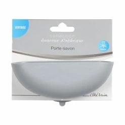 Bon marché ❤️ Paris prix Porte Savon à Ventouse "Vitamine II" 13cm Gris Clair ✔️ -Métal Soldes 3526781119672 2