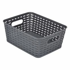 Coupon 🛒 Paris prix Panière à Linge "Effet Tressé" 5L Gris ❤️