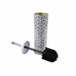 Meilleure vente 😀 Paris prix Brosse WC Imprimée "Graphic Jungle" 37cm Noir 🛒