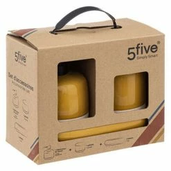 Tout neuf 😉 Five Simply smart Lot de 3 Accessoires Salle de Bain "Solar" 21cm Ocre 🌟 -Métal Soldes 3560231550820 5