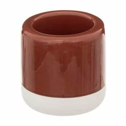 Budget ❤️ Five Simply smart Brosse WC en Dolomite "Solar" 37cm Terracotta ✔️ -Métal Soldes 3560231550905 3