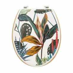 Nouveau 🔥 Five Simply smart Abattant WC en Bois & Charnières en zinc Déco Palawan 🛒 -Métal Soldes 3560234679962 2