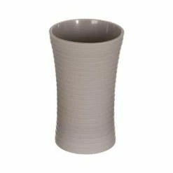 Meilleure vente 🔔 Five Simply smart Lot de 3 Accessoires de Salle de Bain "Stripe" 18cm Taupe 👍 -Métal Soldes 3560237549859 4