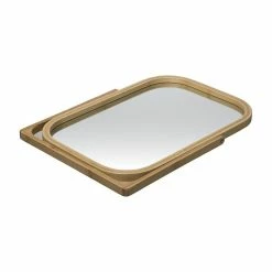 Nouveau 😀 Five Simply smart Miroir Pivotant en Bambou H 39 cm 😍 -Métal Soldes 3560237554822 3