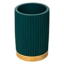 Meilleur prix 🛒 Five Simply smart Gobelet et Porte brosse à dents en résine Noir charbon 🛒 -Métal Soldes 3560237580142 1