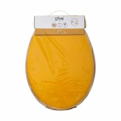 Meilleur prix 🧨 Five Simply smart Abattant WC en Bois Bleu pétrole et Naturel ✨ -Métal Soldes 3560237584140 4