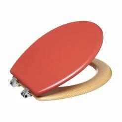 Meilleur prix 🧨 Five Simply smart Abattant WC en Bois Bleu pétrole et Naturel ✨ -Métal Soldes 3560237584164 1