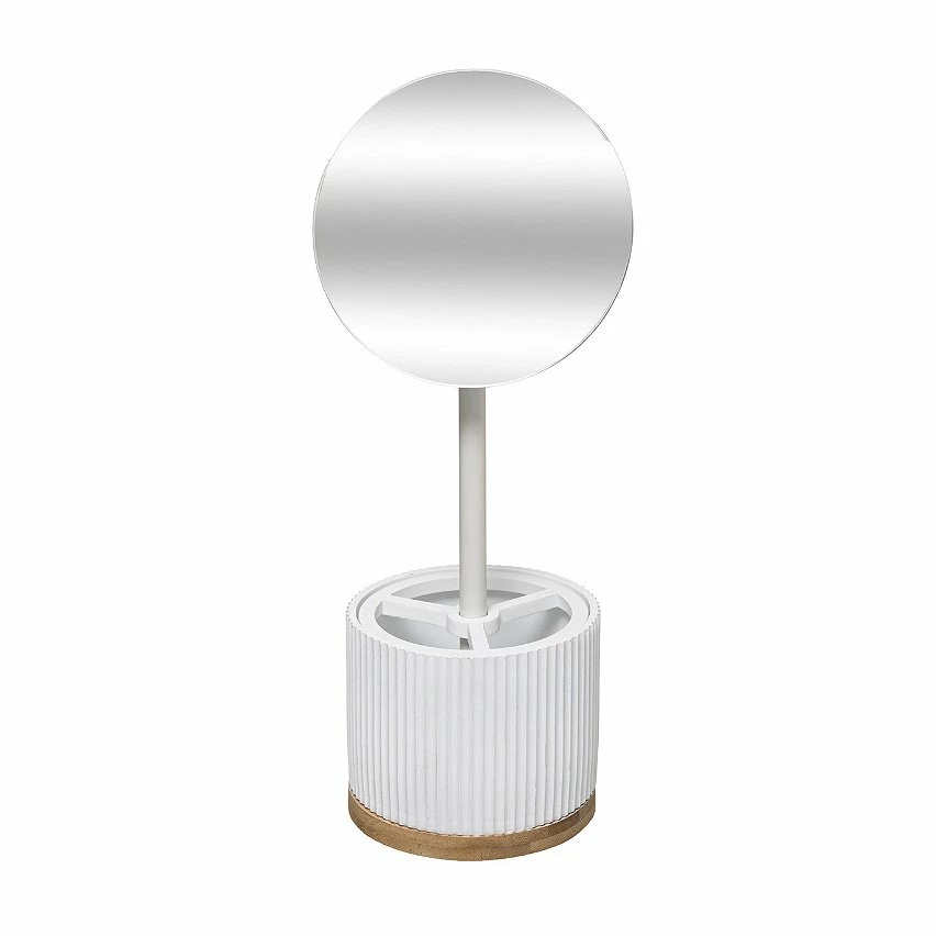 Bon marché 😀 Five Simply smart Miroir grossissant x3 avec Pot Organiseur à Maquillage Blanc ❤️ 1 Bon marché 😀 Five Simply smart Miroir grossissant x3 avec Pot Organiseur à Maquillage Blanc ❤️