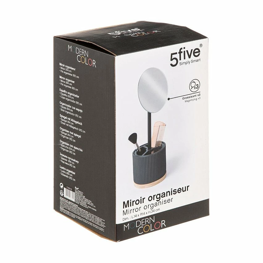 Bon marché 😀 Five Simply smart Miroir grossissant x3 avec Pot Organiseur à Maquillage Blanc ❤️ 17 Bon marché 😀 Five Simply smart Miroir grossissant x3 avec Pot Organiseur à Maquillage Blanc ❤️ – Image 17