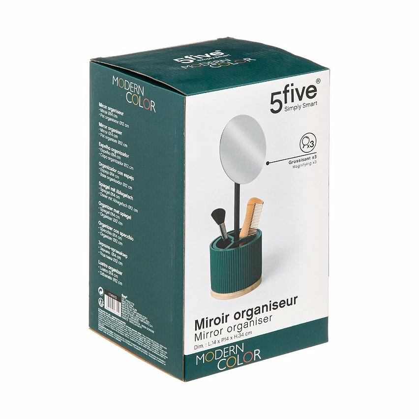Bon marché 😀 Five Simply smart Miroir grossissant x3 avec Pot Organiseur à Maquillage Blanc ❤️ 12 Bon marché 😀 Five Simply smart Miroir grossissant x3 avec Pot Organiseur à Maquillage Blanc ❤️ – Image 12