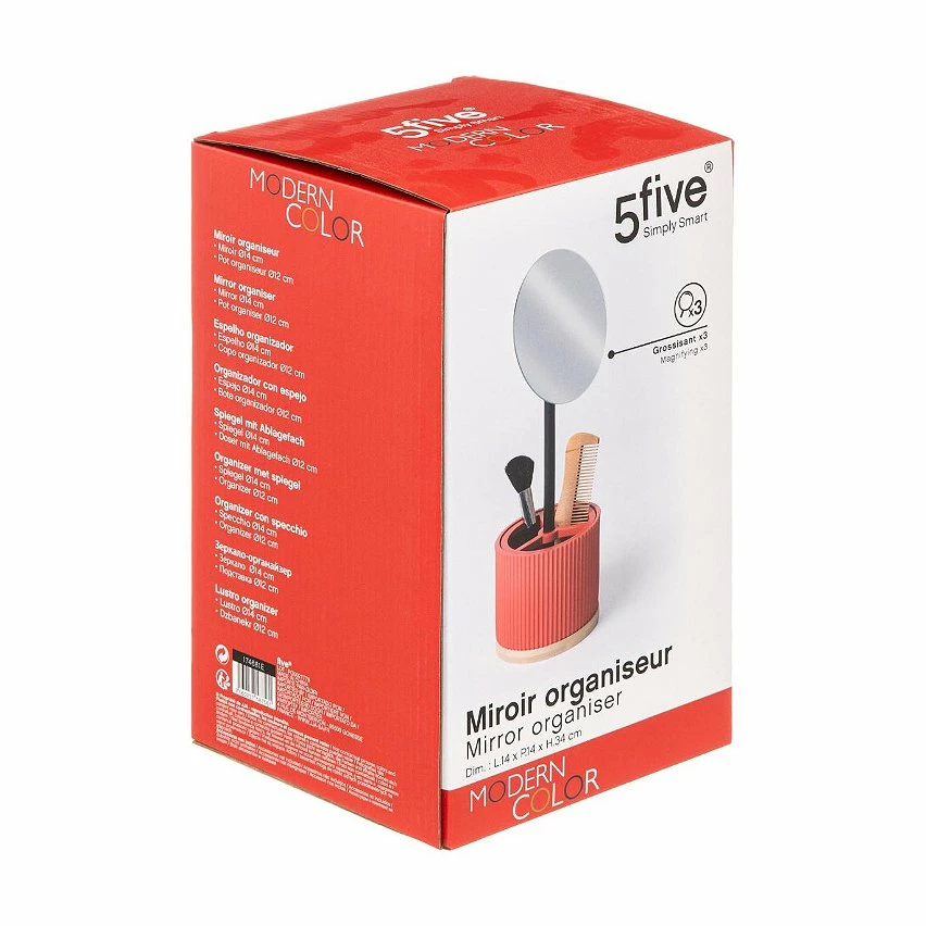 Bon marché 😀 Five Simply smart Miroir grossissant x3 avec Pot Organiseur à Maquillage Blanc ❤️ 7 Bon marché 😀 Five Simply smart Miroir grossissant x3 avec Pot Organiseur à Maquillage Blanc ❤️ – Image 7