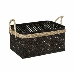 Acheter 🎁 Atmosphera Set de 3 Paniers de rangement Bruns en Bambou et Roseau 👍 -Métal Soldes 3560237589640 3