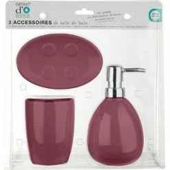 Remise 🥰 Five Simply smart Set de 3 Accessoires Salle de Bain "Sun" Blanc 👏 -Métal Soldes 3560238372753 2