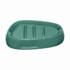 Budget ✔️ Five Simply smart Porte savon en céramique Vert émeraude 🤩 -Métal Soldes 3560238372784 2