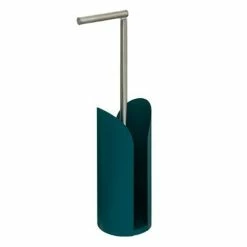 Grosses soldes 🛒 Five Simply smart Dérouleur de Papier Toilette "Flexible" 58cm Vert 😉 -Métal Soldes 3560238388464 1
