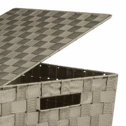 Sortie 🔔 Five Simply smart Panier à Linge "Machine" 53cm Noir 😍 -Métal Soldes 3560238545669 3