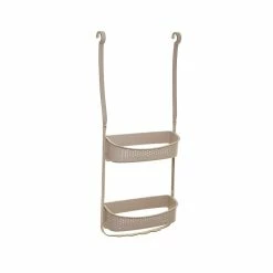 Meilleure vente ❤️ Five Simply smart Support de douche souple 2 paniers système multi accroches Taupe Simply Smart ✨