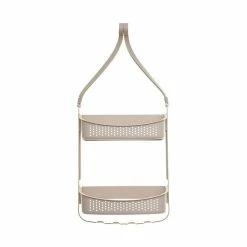 Meilleure vente ❤️ Five Simply smart Support de douche souple 2 paniers système multi accroches Taupe Simply Smart ✨ -Métal Soldes 3560238655320 3