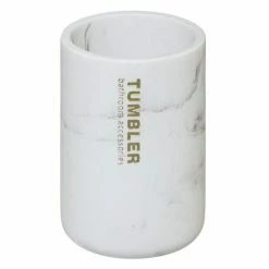 Nouveau ⭐ Five Simply smart Gobelet Brosse à Dent en Bambou "Léa" 11cm Blanc 😉