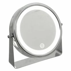 Nouveau ⭐ Five Simply smart Miroir lumineux grossissant et pivotant à 360° sur pied en métal 😀 -Métal Soldes 3560238673577 4