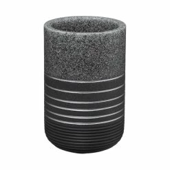 Meilleure affaire 🤩 Five Simply smart Gobelet et porte brosse à dents en polyrésine collection Silver 🧨