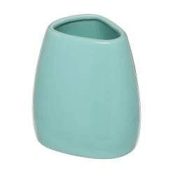 Top 10 ✔️ Five Simply smart Gobelet et porte brosse à dents en céramique Vert émeraude 🔔 -Métal Soldes 3560239280163 1