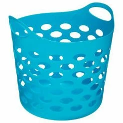 Vente flash 👍 Clean House Panier à Linge "Lou" 28L Gris 🔔 -Métal Soldes 3560239308263 1