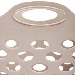 Vente flash 👍 Clean House Panier à Linge "Lou" 28L Gris 🔔 -Métal Soldes 3560239308294 2